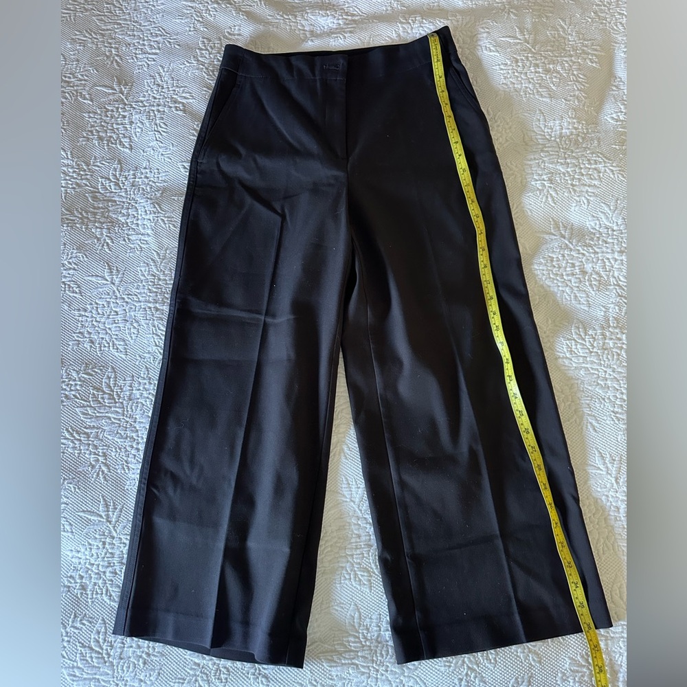 Ann Taylor KATE Wide Leg Ankle Crop Pants 8